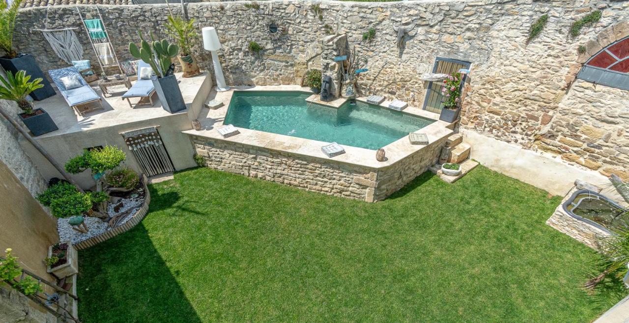 Le Baratier - Demeure De Charme Sauna & Piscine Calvisson Exterior foto
